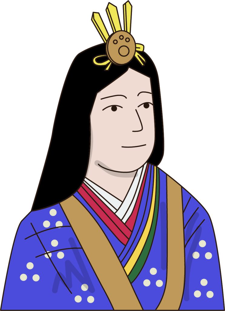 持統天皇のイラスト